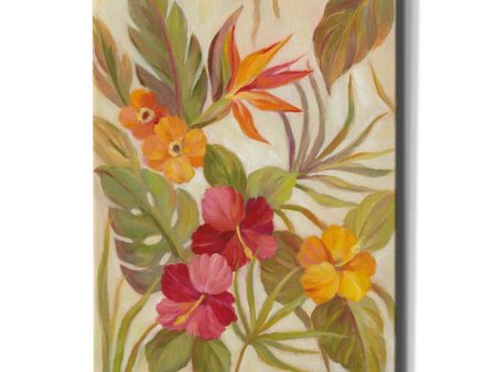 Coral Tropical Floral I  by Silvia Vassileva, Canvas Wall Art Supply