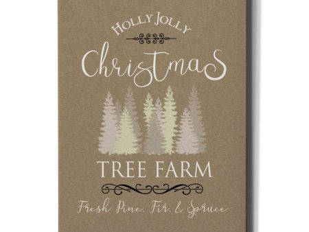 Holly Jolly Christmas Tree Farm I  by Bluebird Barn, Canvas Wall Art Cheap