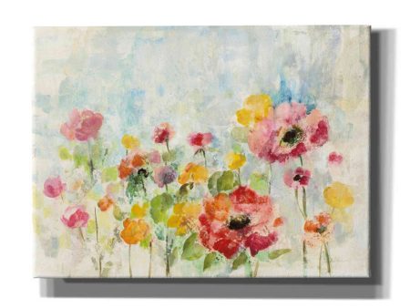 Summer Rain Floral  by Silvia Vassileva, Canvas Wall Art on Sale