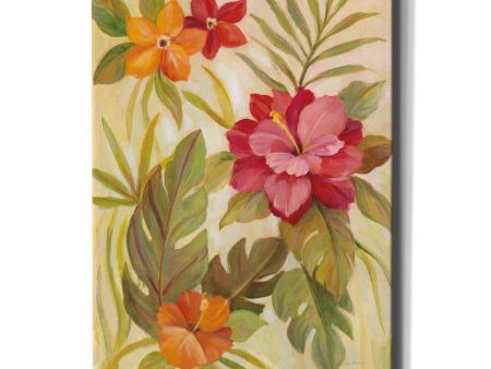 Coral Tropical Floral II  by Silvia Vassileva, Canvas Wall Art Supply