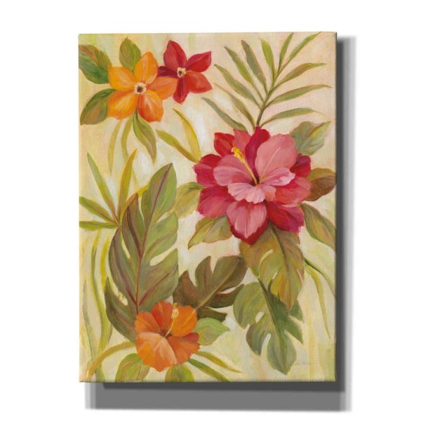 Coral Tropical Floral II  by Silvia Vassileva, Canvas Wall Art Supply