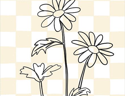 BRO293 - Yellow Check Daisies 1 - 12x16 For Sale