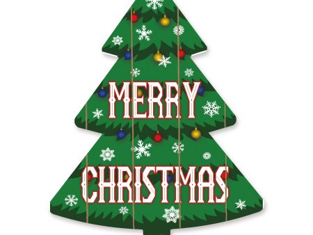 RAD1388TREE - Merry Christmas Tree - 14x18 on Sale