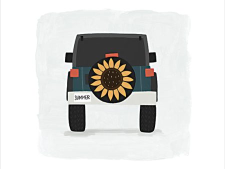 BRO289 - Sunflower Jeep - 12x12 Hot on Sale