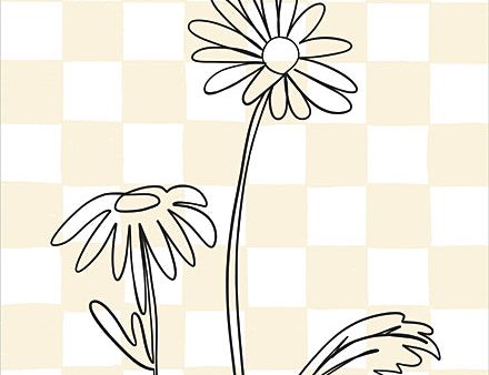 BRO294 - Yellow Check Daisies 2 - 12x16 on Sale