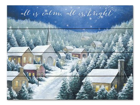 DD1679PAL - All is Calm Town at Christmas - 16x12 For Sale