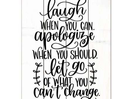 DUST1006PAL - Laugh, Apologize, Let Go - 12x16 Fashion