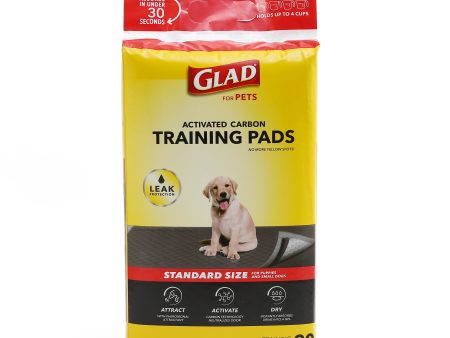 Glad for Pets Activated Carbon Training Pads for Puppies and Senior Dogs, 30 Count Hot on Sale