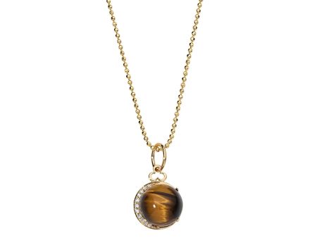 Devon Woodhill - Cabochon  Moon Charm  | Tiger s Eye Discount