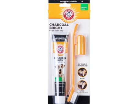 Arm & Hammer Charcoal Bright Dental Kit for Dogs, Mint Online Hot Sale