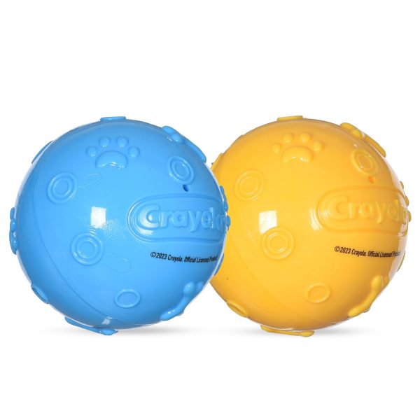 Crayola: Embossed TPR Ball Pet Toy Set For Sale