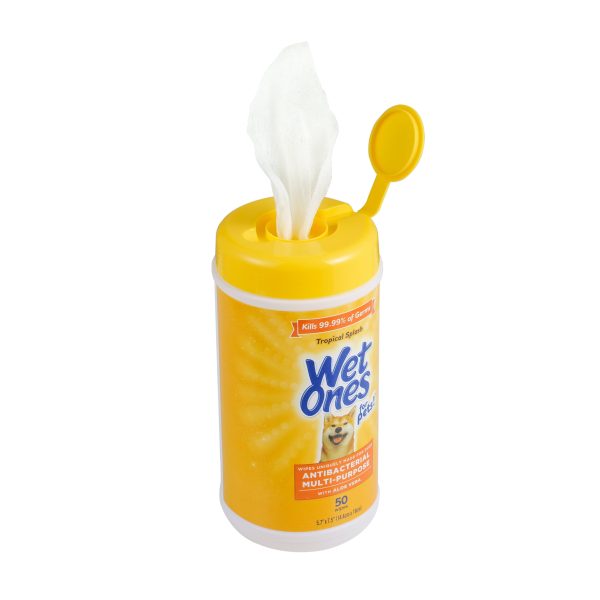 Wet Ones Anti-Bacterial All Purpose Wipe for Dogs - 50 ct canister For Discount