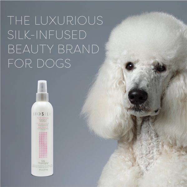 BioSilk for Dogs Detangling and Shine Spray for Dogs, 8 oz Supply