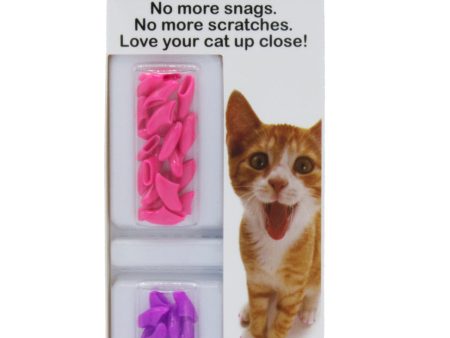 Kitty Caps Nail Caps: Hot Purple & Hot Pink, 40 Count Online now