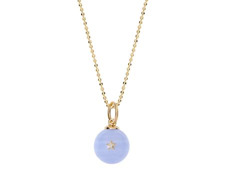 Devon Woodhill - Diamond  Morning Star  Charm | Blue Lace Agate Supply