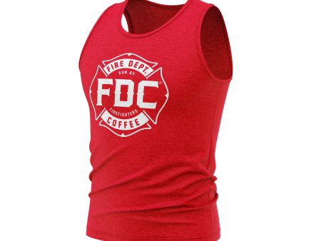 Fire Department Coffee Red Tank Top For Sale