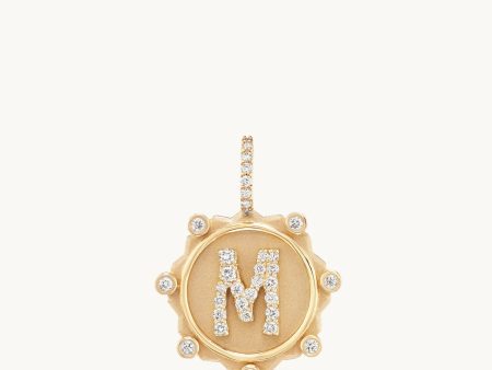 Alphabet Coin Pavé Charm Discount