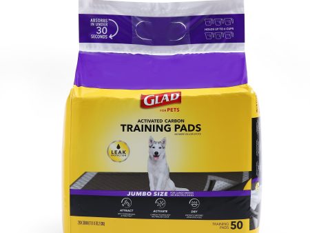 Glad for Pets Jumbo Activated Carbon Training Pads, 50 Count Fashion