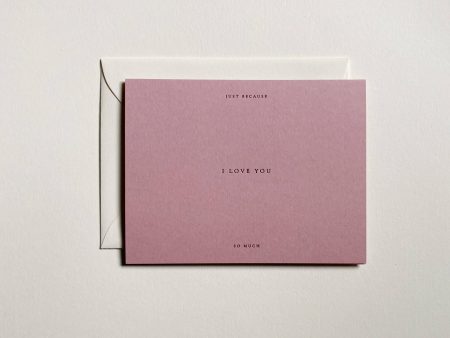 I Love You No. 01: Lilac   Single Card on Sale