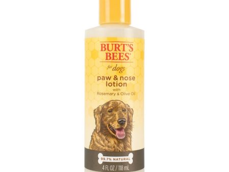 Burt s Bees Paw & Nose Lotion with Rosemary and Olive Oil, 4 oz For Discount