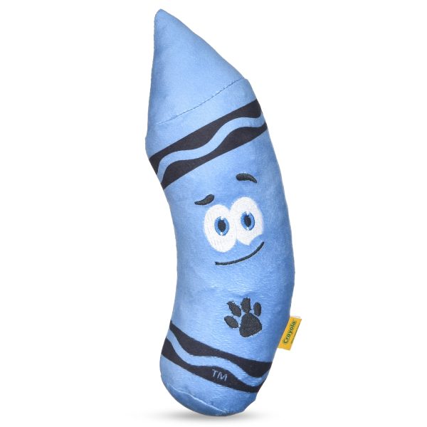 Crayola: 12  Aromatherapy Blue Crayon Plush Squeaker Pet Toy For Discount