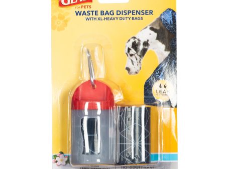 Glad for Pets Plastic Waste Bag Dispenser with Metal Belt Clip, Includes 30 Tropical Breeze Scented Bags Cheap