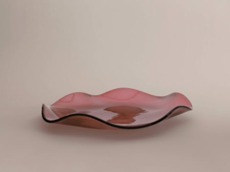 Large Petal Plate, Rose (Transparent) Online Sale