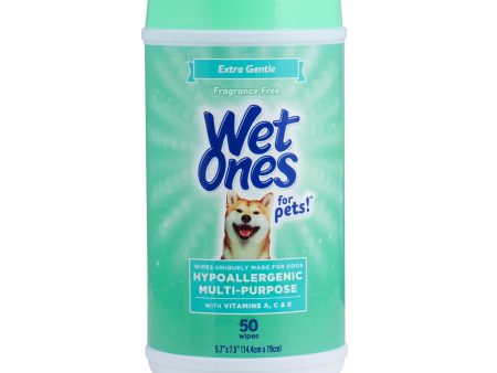 Wet Ones Hypoallergenic Wipe for Dogs - 50 ct canister Sale