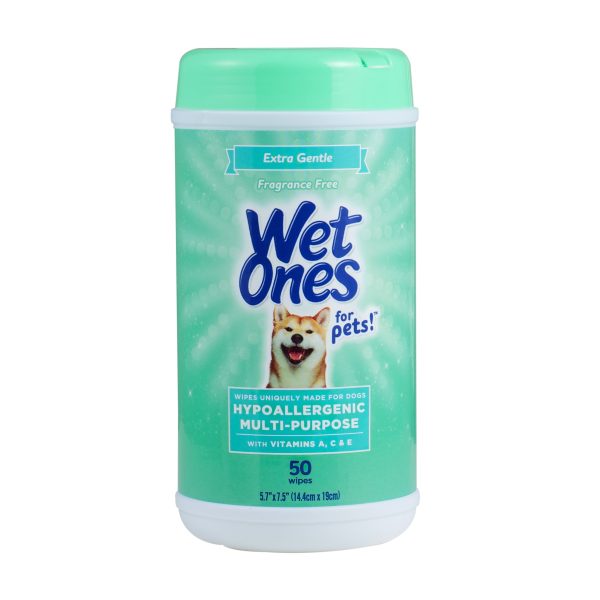 Wet Ones Hypoallergenic Wipe for Dogs - 50 ct canister Sale