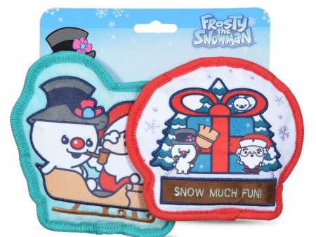 Frosty the Snowman: 6  Snowglobe & Sleigh Silo Plush Toys - 2pc Set Supply