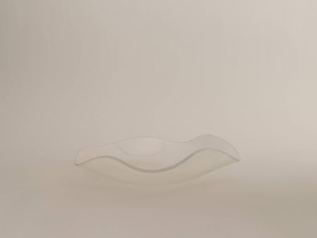 Small Petal Plate, Opal (Transparent) For Sale