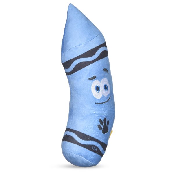 Crayola: 12  Aromatherapy Blue Crayon Plush Squeaker Pet Toy For Discount