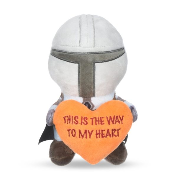 Star Wars: V-Day Mandalorian  To My Heart   Plush Squeaker Pet Toy Cheap