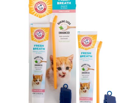 Arm & Hammer Fresh Breath Dental Kit for Kittens, Tuna Flavor Discount