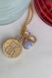 Devon Woodhill - Cabochon  Moon Charm  | Blue Lace Agate Fashion