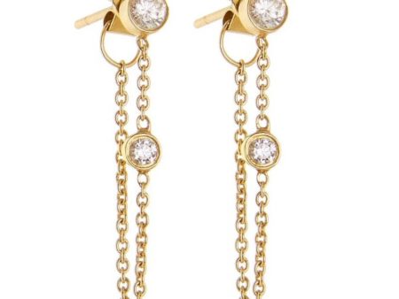 Devon Woodhill - Deluxe Diamond Chain Earings Online Sale