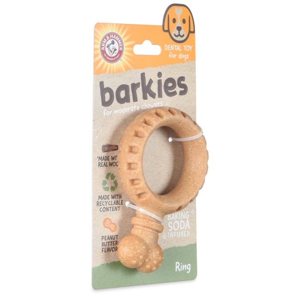 Arm & Hammer: Barkies 5.5  PP + Pine Saw Dust Ring Dental Toy Fashion