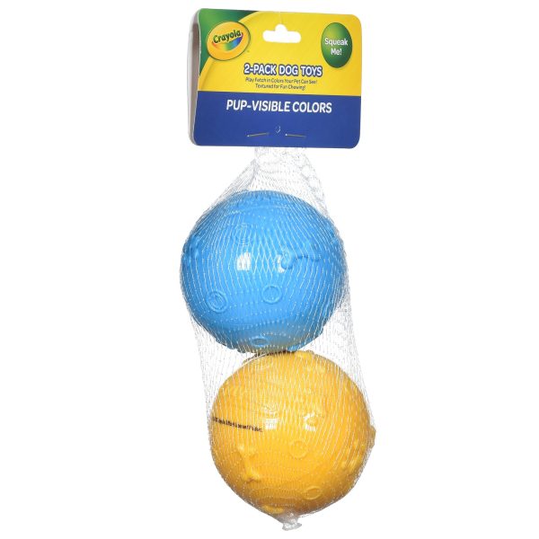 Crayola: Embossed TPR Ball Pet Toy Set For Sale