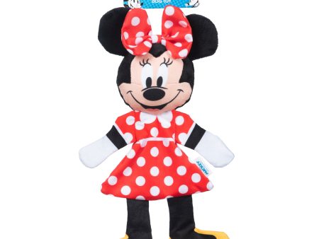 Disney for Pets Minnie Mouse Plush Squeaky with Flattie Crinkle Body Dog Toy For Sale