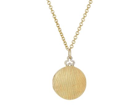 PREORDER Devon Woodhill - Medium Trefoil Round Locket Fashion