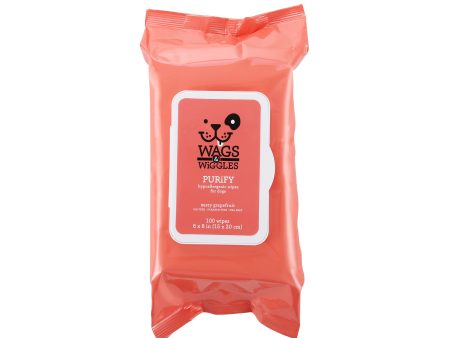 Wags & Wiggles Purify Hypoallergenic Wipes, 100ct Online Sale