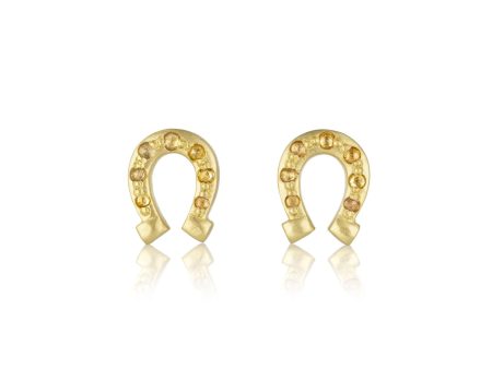 Diamond Horseshoe Earrings For Sale