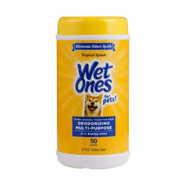 Wet Ones Deodorizing Wipe for Dogs - 50 ct canister Sale