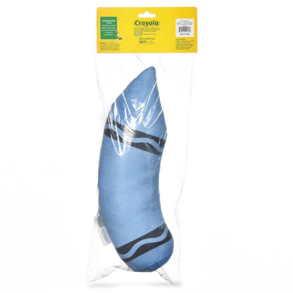 Crayola: 12  Aromatherapy Blue Crayon Plush Squeaker Pet Toy For Discount