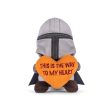 Star Wars: V-Day Mandalorian  To My Heart   Plush Squeaker Pet Toy Cheap