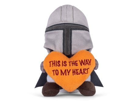 Star Wars: V-Day Mandalorian  To My Heart   Plush Squeaker Pet Toy Cheap