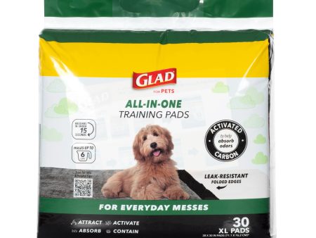 Glad for Pets Jumbo Activated Carbon Training Pads For Large Breeds - 30 Count Fashion