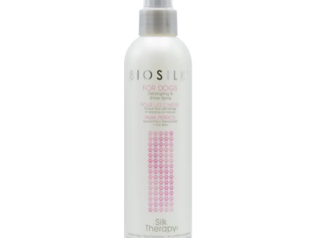 BioSilk for Dogs Detangling and Shine Spray for Dogs, 8 oz Supply