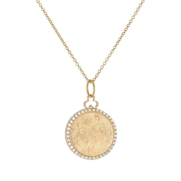 Devon Woodhill - Classic Disc Charm - Yellow Gold Diamond Supply