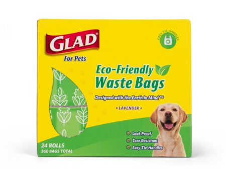 GLAD for Pets Eco-Friendly Scented Waste Bags - 24 Rolls 360 bags Online now